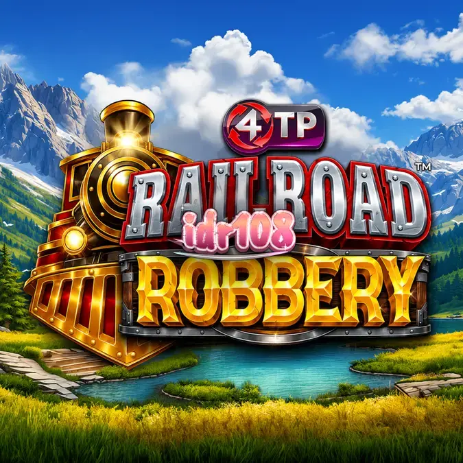 Tampilan visual fitur Bandit dalam slot Railroad Robbery