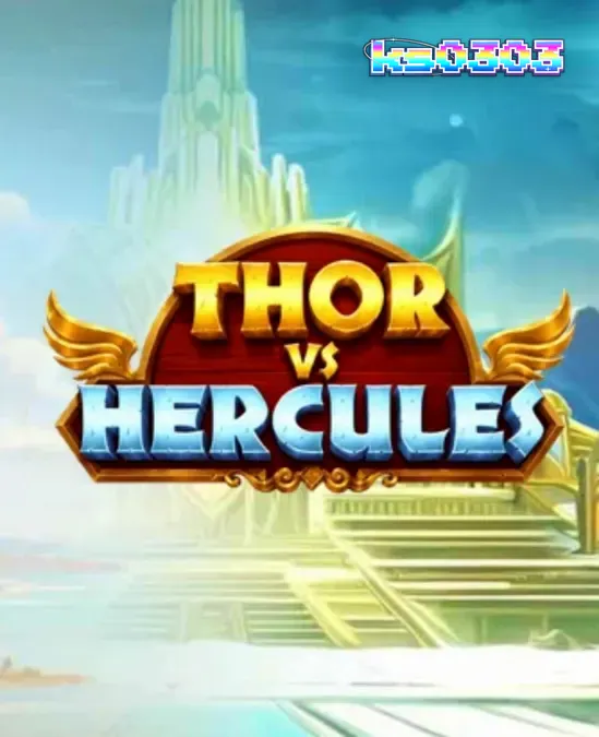 Visual epik pertarungan antara Thor dan Hercules dalam slot Pragmatic Play